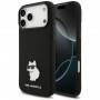 Karl Lagerfeld Silicone Choupette Metal Pin futrola za Apple iPhone 18 Pro Max / 17 Pro Max, crna