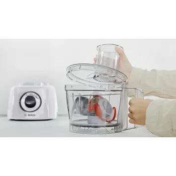 Bosch MultiTalent 3 MCM3230W Food Processor, 800 W, 2.3 L bowl, 2 speeds, White