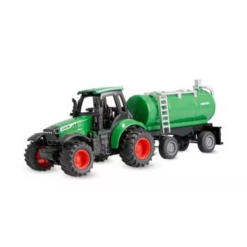 Amewi metalni traktor s cisternom, 1:64, RTR, zeleni
