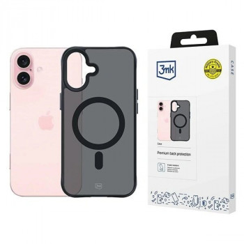 3mk Smoke MagCase s MagSafe za Apple iPhone 16 (W-3SmoMaCa-AiP16-0), poluprozirna