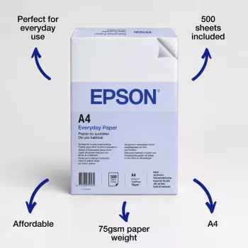 Epson sjajno bijeli papir za ispis, A4 (210 x 297 mm), 75 g/m2