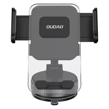 Dudao F24PLUS držač za telefon u automobilu s usisnom čašicom za armaturu, crni