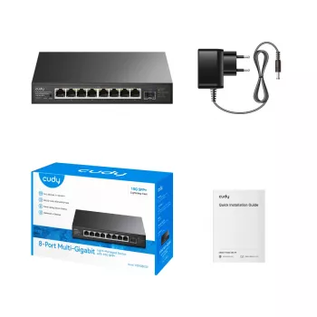 CUDY HS108ES1 8-Port 2.5G Light Managed Switch with 10G SFP+