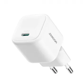Joyroom TCG08 (JR-TCG08) GaN putni punjač, USB-C, 20W, PD 3.0, QC 3.0, bijeli