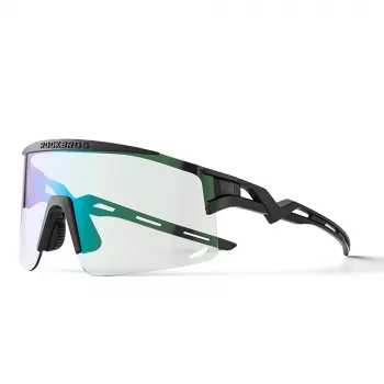 Rockbros photochromic cycling glasses with UV protection and corrective insert, black