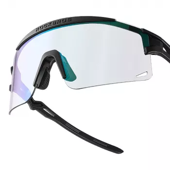 Rockbros photochromic cycling glasses with UV protection and corrective insert, black