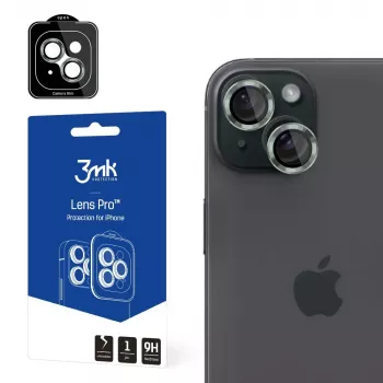 3MK Lens Protection Pro staklo za objektiv kamere za Apple iPhone 15 Plus, zelena