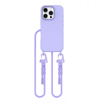 Tech-Protect Magnecklace MagSafe maska s lančićem za Apple iPhone 16 Pro, ljubičasta