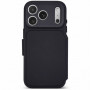 Decoded Textured Silicone Detachable Wallet futrola s novčanikom za Apple iPhone 18 Pro Max / iPhone 17 Pro Max, phantom black