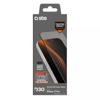 SBS D3O kaljeno staklo s aplikatorom za iPhone 17 Pro (1 kom.)