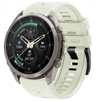 Tech-Protect silikonska narukvica za Garmin Fenix 5 / 6 / 6 Pro / 7 / 8 / 8 Pro / E / 9 / 9 Pro 47 mm, Stone Grey
