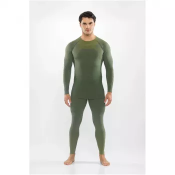 Viking Altis Man Set muški merino donji sloj, tamnozeleni, L