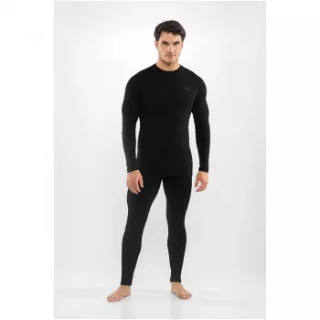 Viking Meriboo Man Set merino donje rublje za muškarce, crno, L