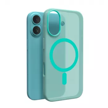 Puro Daylight MagSafe silikonska maska za iPhone 16, zelena