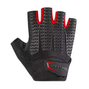 Rockbros S169BR rukavice za biciklizam s gel ulošcima, veličina S, crno-crvene