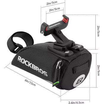 Rockbros C28 biciklistička sjedalna torba, crna