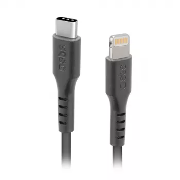 SBS TECABLELIGTC1K USB-C na Lightning kabel, 1 m, crni