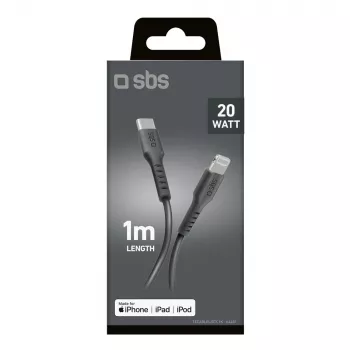 SBS TECABLELIGTC1K USB-C na Lightning kabel, 1 m, crni