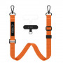 Tech-Protect C6S Rope remen za nošenje mobitela preko ramena, Cosmic Orange