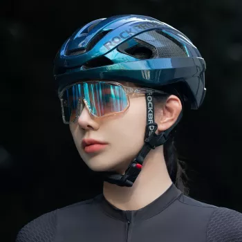 Rockbros LK-15 Carbon Fiber biciklistička kaciga veličina L (58-62cm), Chameleon Blue