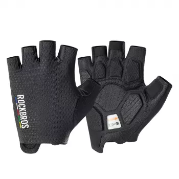 Rockbros TLS004 ROAD TO SKY kratke rukavice za biciklizam s amortizacijom S, crne