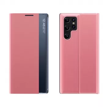 Hurtel New Sleep futrola za Samsung Galaxy S25 Ultra s flip poklopcem i stalkom, ružičasta