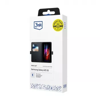 3MK Wallet Case Samsung Galaxy A25 5G, crni