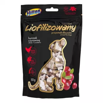 Hilton liofilizirana poslastica za pse s piletinom i brusnicom, 50 g