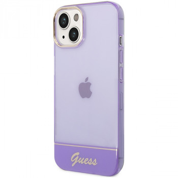 Guess GUHCP14SHGCOU prozirna tvrda futrola za Apple iPhone 14 / 15 / 13 6,1 inch, ljubičasta