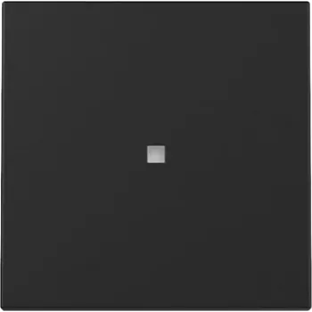 Gira System 55 tipka 3290005 s kontrolnim prozorčićem, crna, mat
