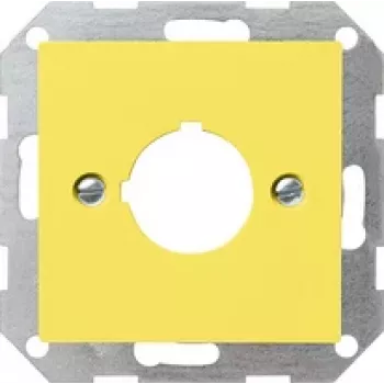 Gira 027102 poklopac s nosivim prstenom 22,5 mm System 55, žuti