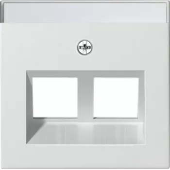 Gira 264027 System 55 poklopac za Modular Jack 30 stupnjeva 2-strujni, čisto bijeli svilenkasto mat