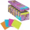 3M Post-it Super Sticky Notes 654SE24P, 76 x 76 mm, 90 Sheets per Pad, 4 Colours (Value Pack)