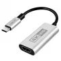 LogiLink CUA0115 USB 3.2 Gen1 Type-C adapter, C/M na HDMI-A/F, 4K/60 Hz, metal, crno-srebrni, 0,15 m