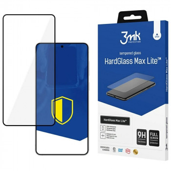 3MK HardGlass Max Lite kaljeno staklo za Samsung Galaxy S25 Edge, crna
