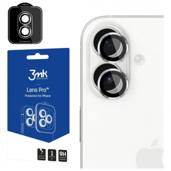 3MK Lens Protection Pro staklo za objektiv kamere za Apple iPhone 17, srebrno