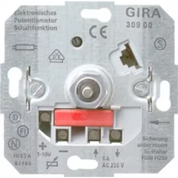 Gira 030900 dimmer i prekidač, podžbukni uložak, metalik