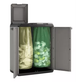 Keter Split Basic 220 L Rectangular Plastic Grey Garden Storage Box