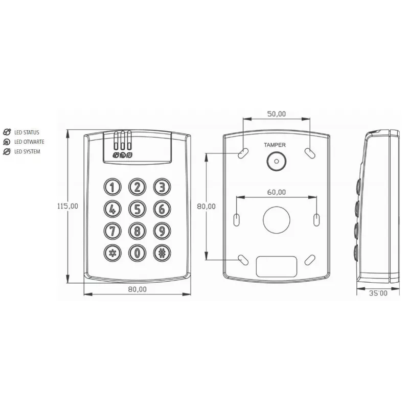 ROGER PR612 kontroler pristupa